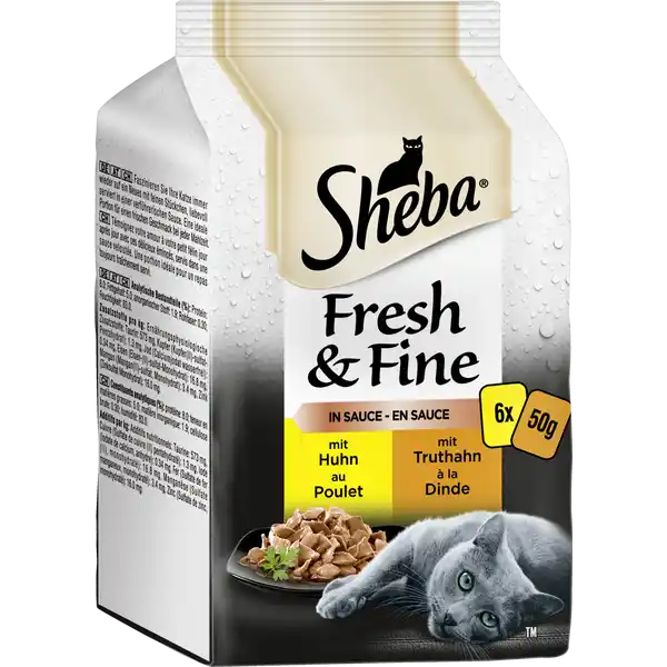 Fresh & Fine in Sauce mit Huhn und Truthahn Multipack