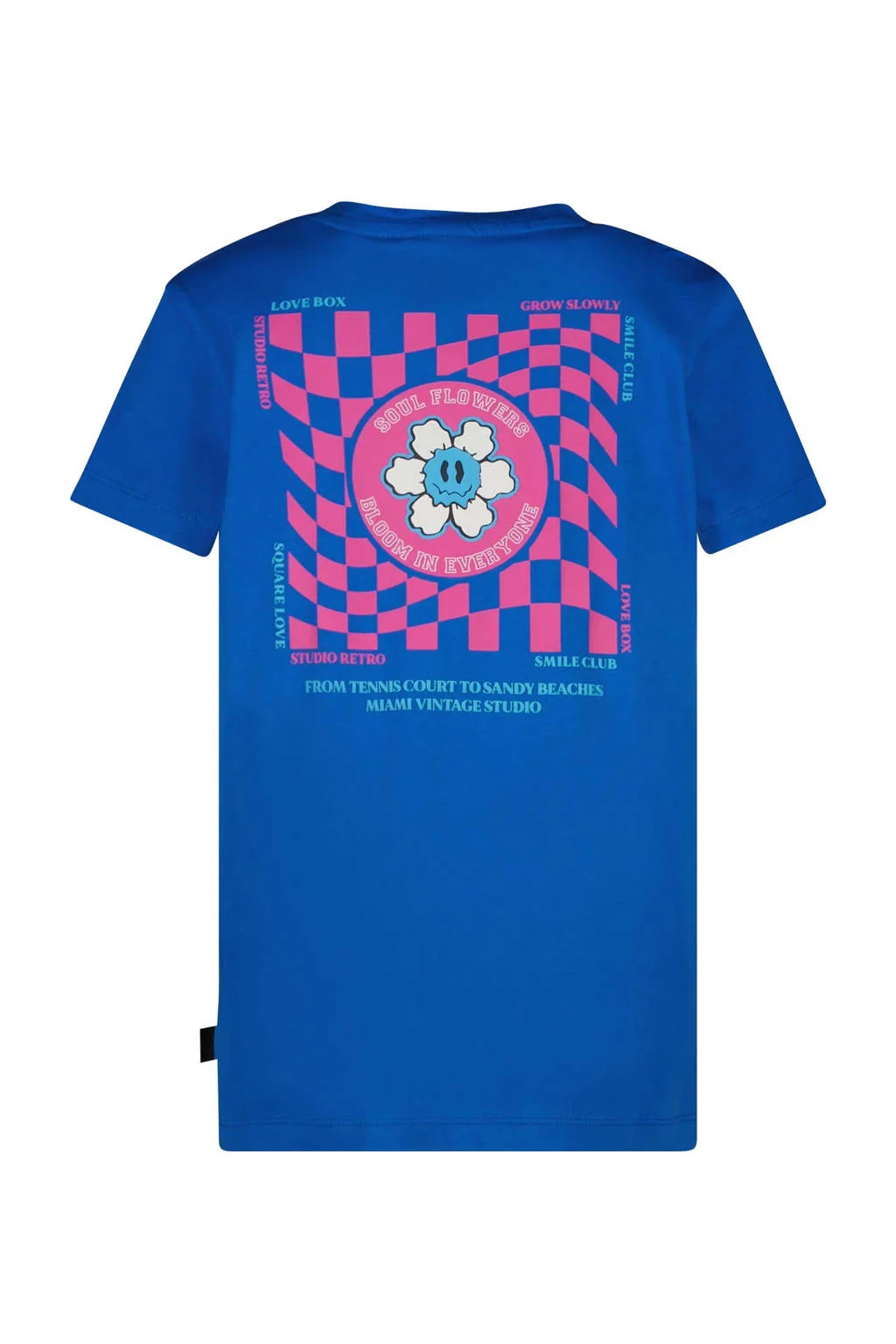 Cars T-shirt VIOLETT met backprint kobaltblauw