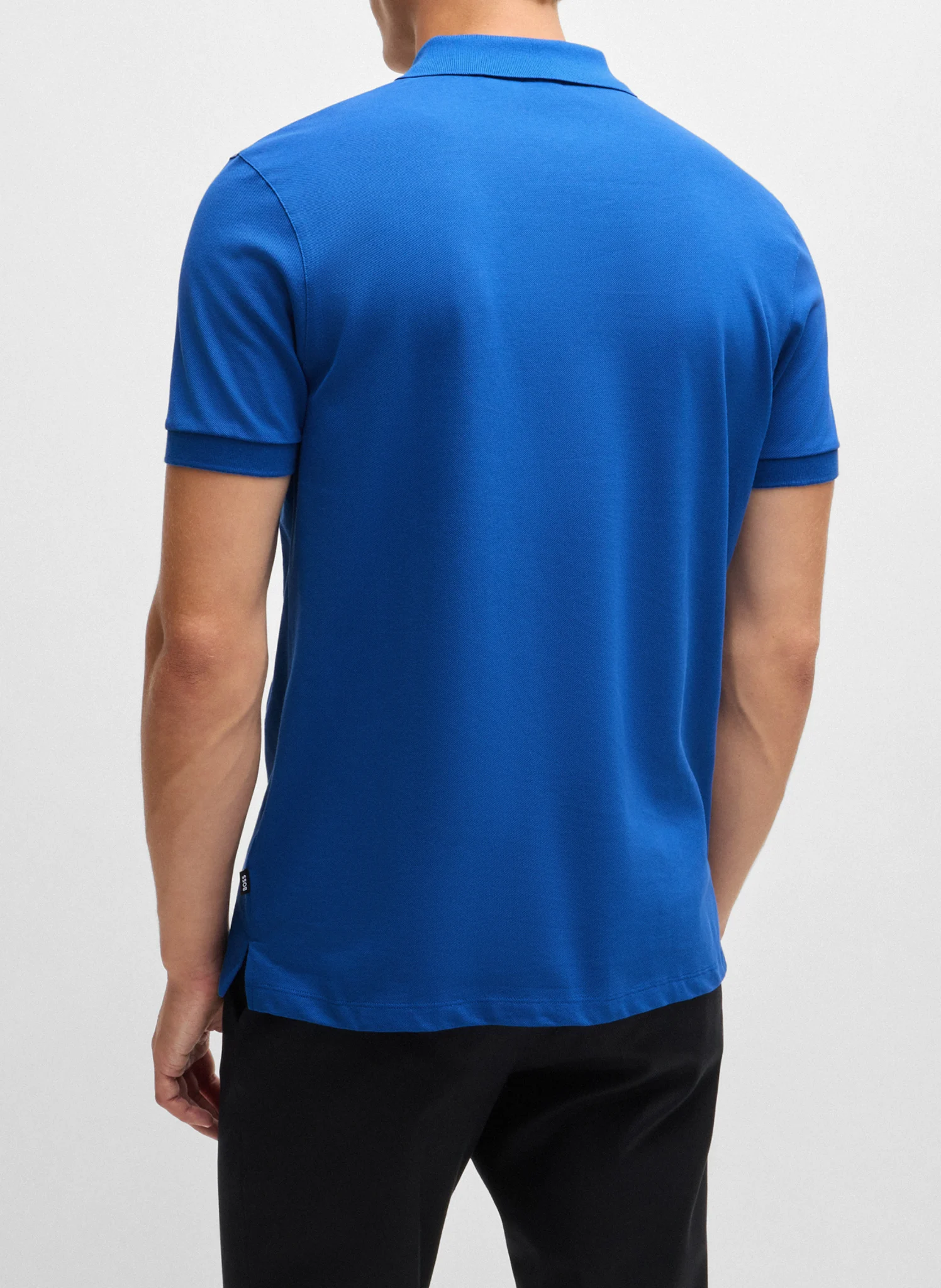 Polo regular-fit en coton bio| Bleu