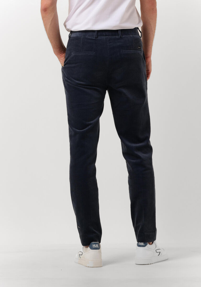 SCOTCH & SODA blauwe scotch & soda chino blake - corduroy pleated chino