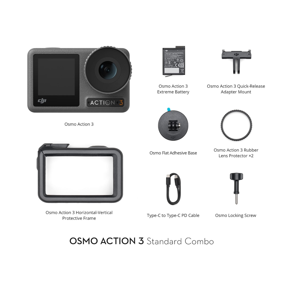 DJI Osmo Action 3 actionkamera Standard Combo