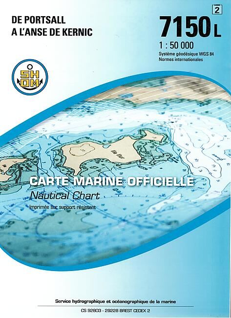 EPSHOM - 7150L DE PORTSALL A L ANSE DE KERNIC