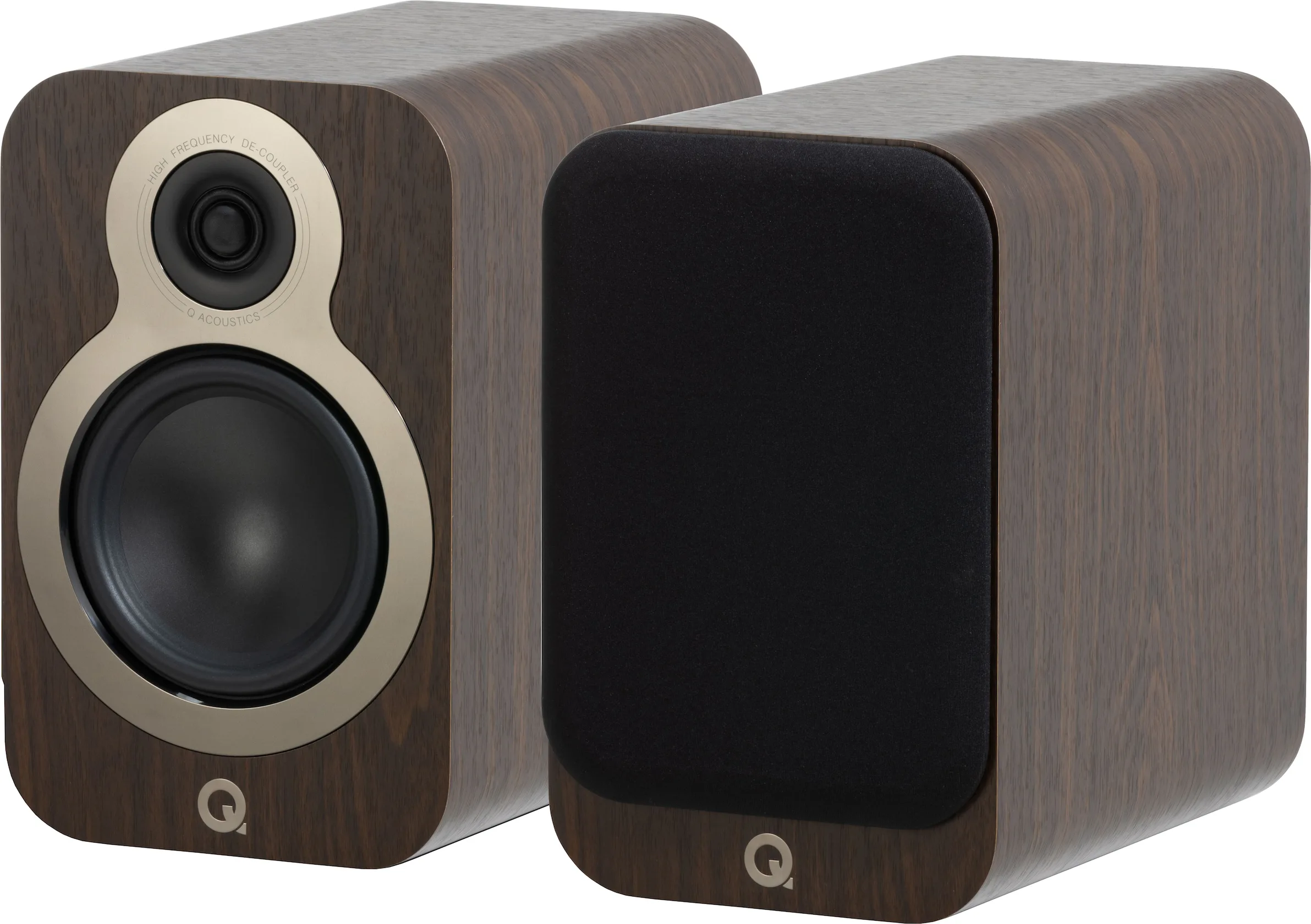 Q Acoustics 3020C Noyer (la paire) Enceintes bibliothèque