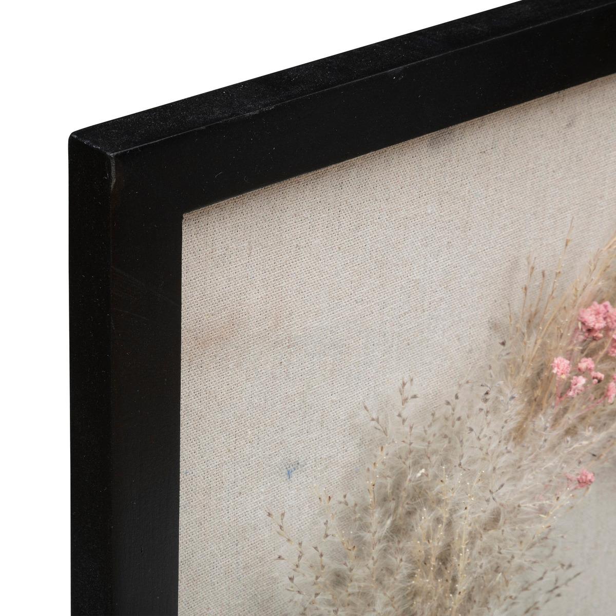 DECO MURALE FLEURS SECHEES LUMIERE D HIVER D.55X55CM