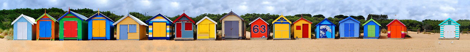 Brighton Beach Huts III by Michael Warrilow - Limited Edition. Edition of: 150. Signed.