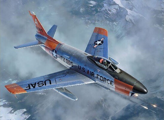 Revell - F-86D Sabre Dog Modelfly Byggesæt - 1:48 - Level 4 - 63832