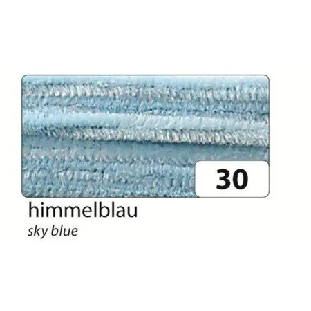 folia Chenilledraht himmelblau L 50 cm Ø 8 mm