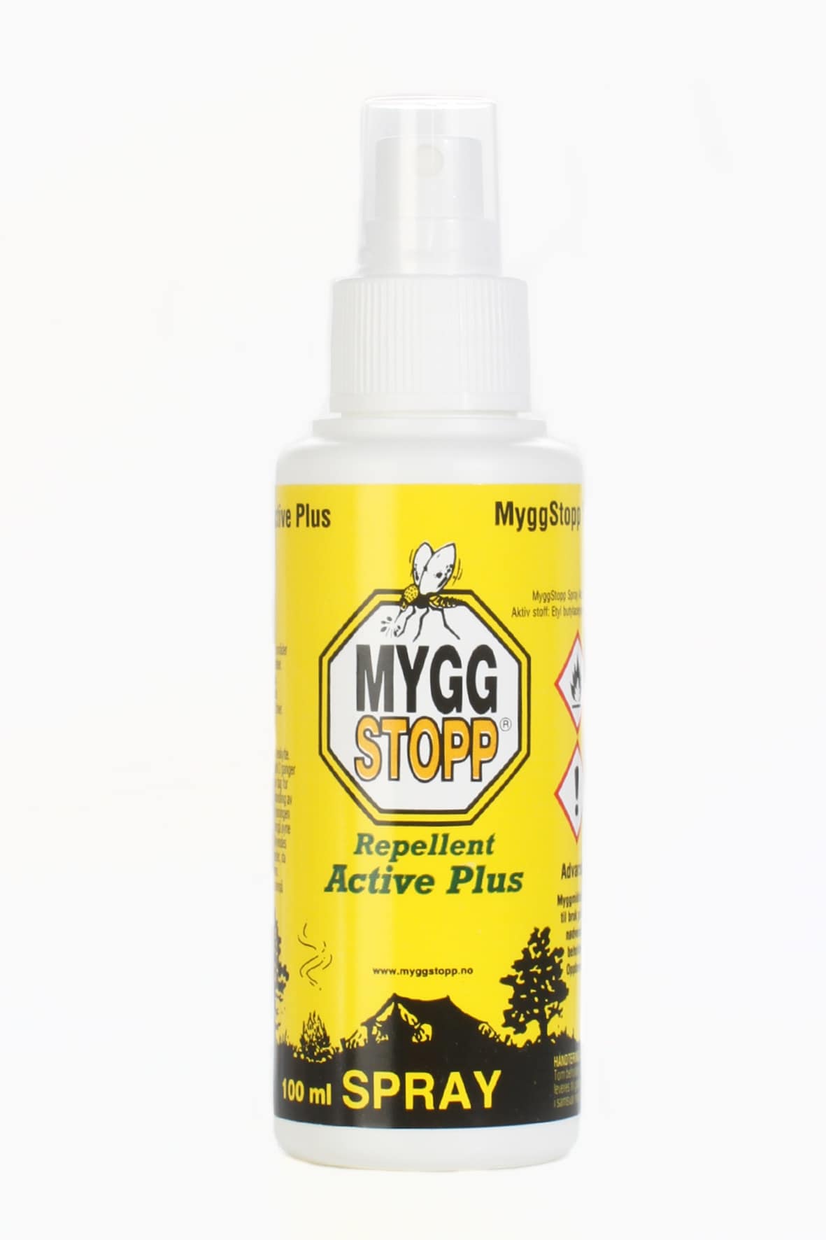 MyggStopp Spray Active Plus<br>Beskytt deg mot mygg og knott!