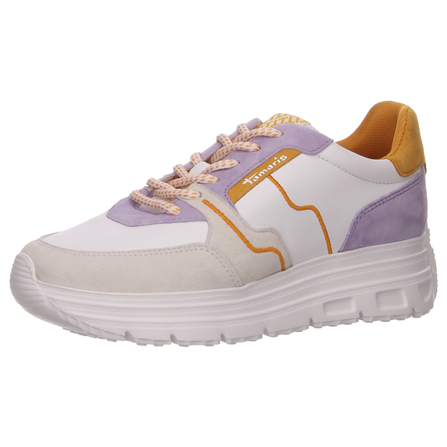 Tamaris Sneaker weiß/orange weiss/weiss kombi