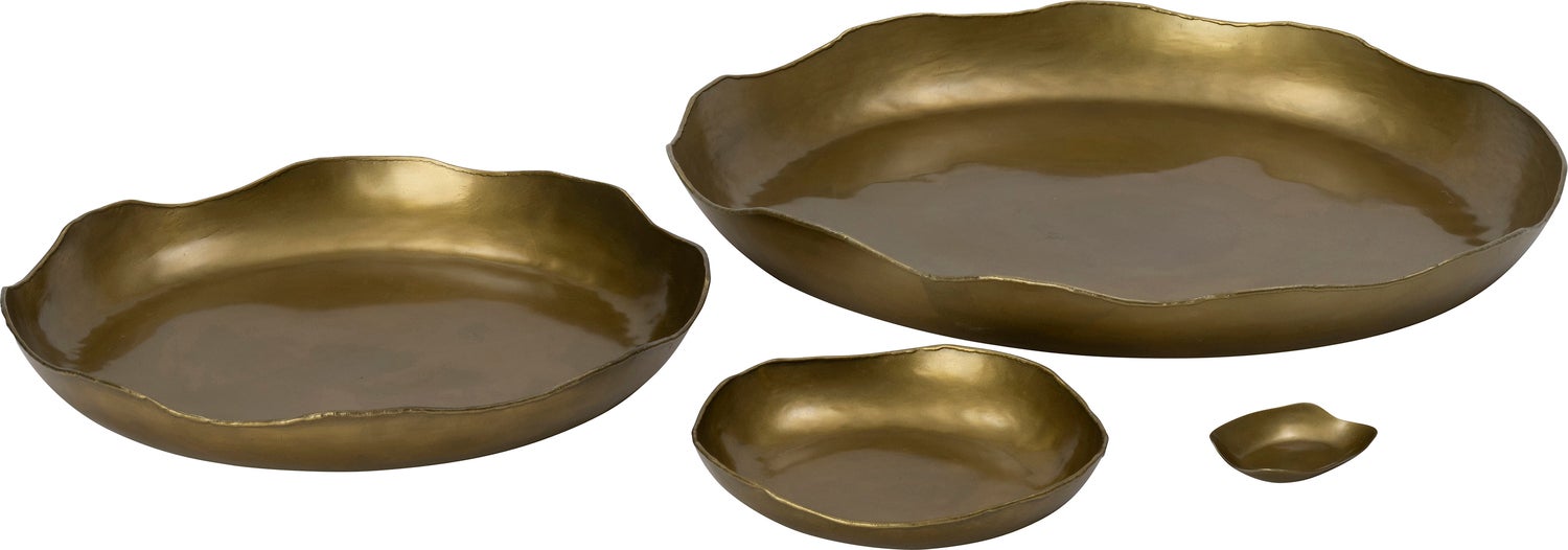Intratuin decoratieschaal Karen goud D 40 H 5 cm