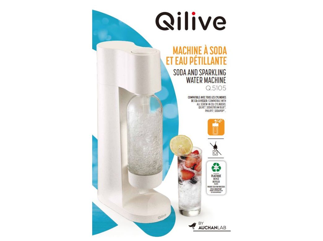 MÁQUINA DE SODA QILIVE Q.5105 BRANCA