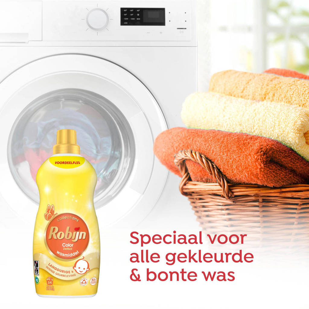 vloeibaar wasmiddel Color Zwitsal - 2 x 34 wasbeurten - 68 wasbeurten