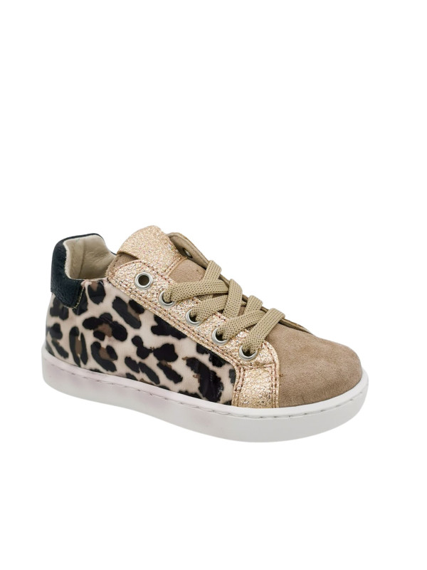 Baskets fille SONIC Mix Leopard - Reqins