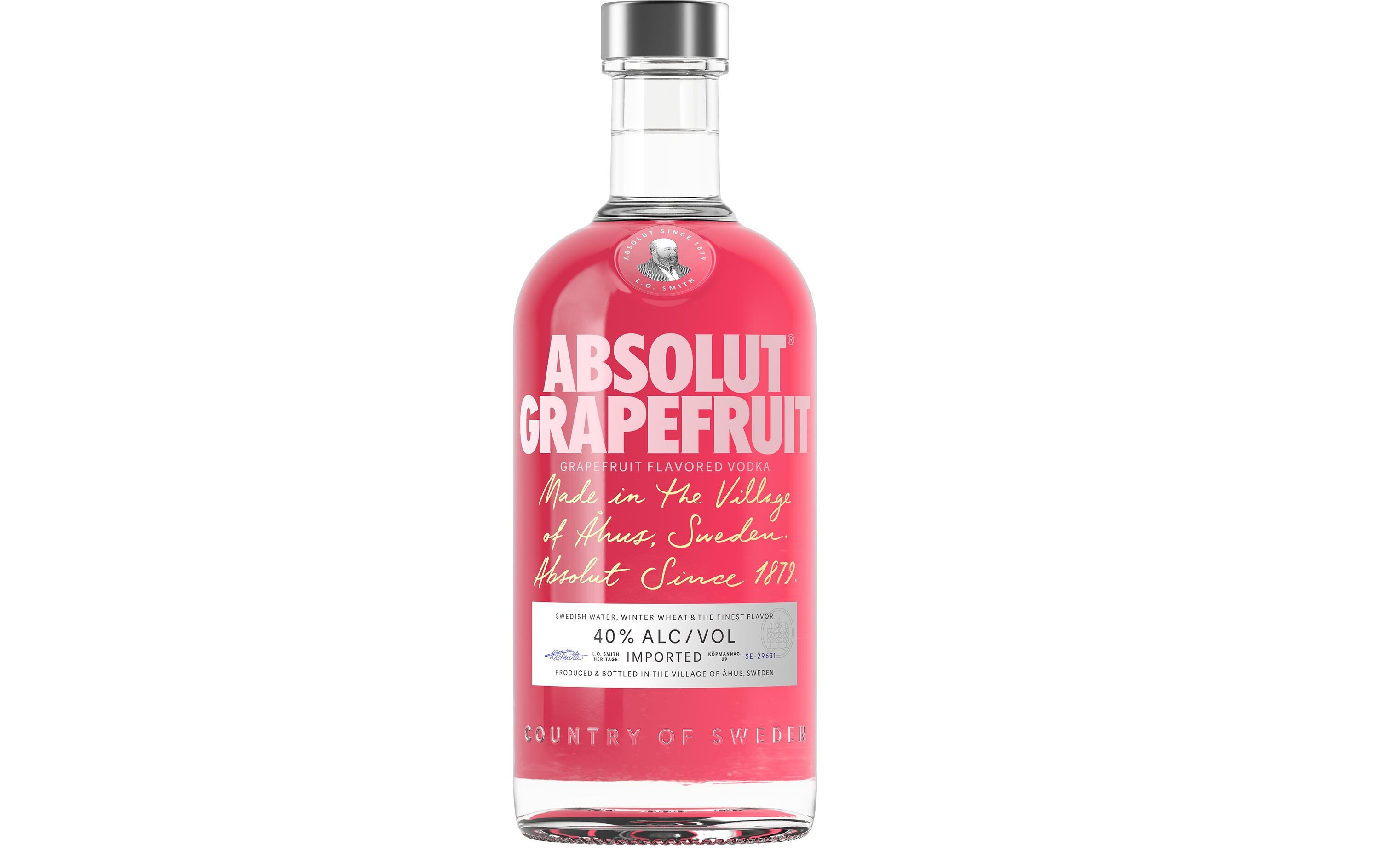 Vodka Grapefruit 0.7 lFrisch-fruchtige, hochprozentige Spirituose auf Getreidebasis