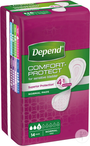 Depend Protège-Slip Femmes Incontinence Et Fuites Urinaires Normal 14 Pièces