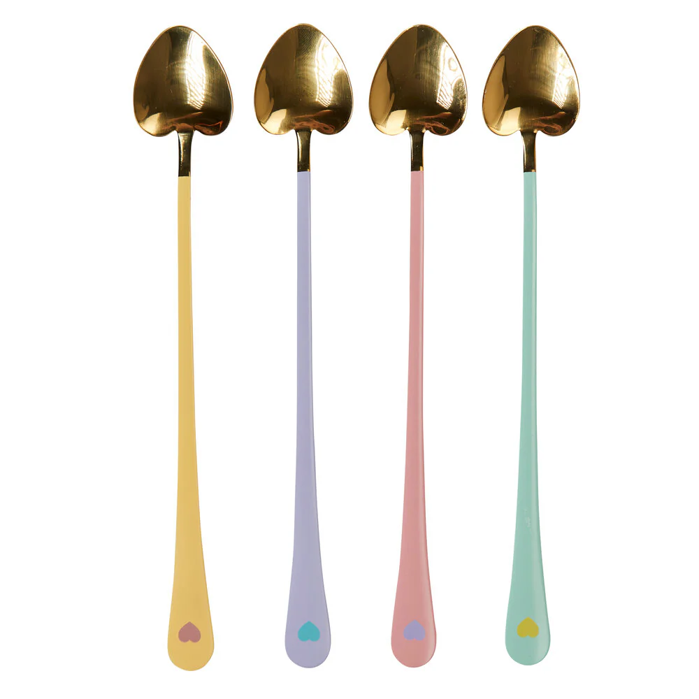 Miss Étoile  Heart skesæt, 4 stk. - Multi
