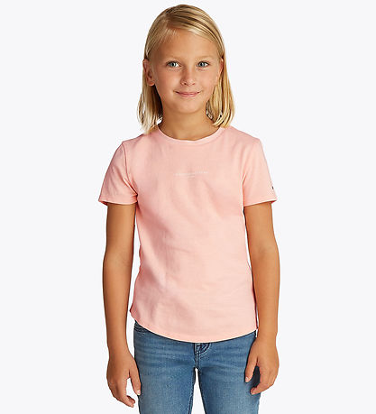 Tommy Hilfiger T-Shirt - Mini Körper - Coral Ice