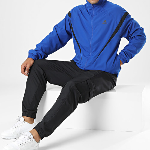 Ensemble De Survetement IJ6070 Bleu Roi Noir