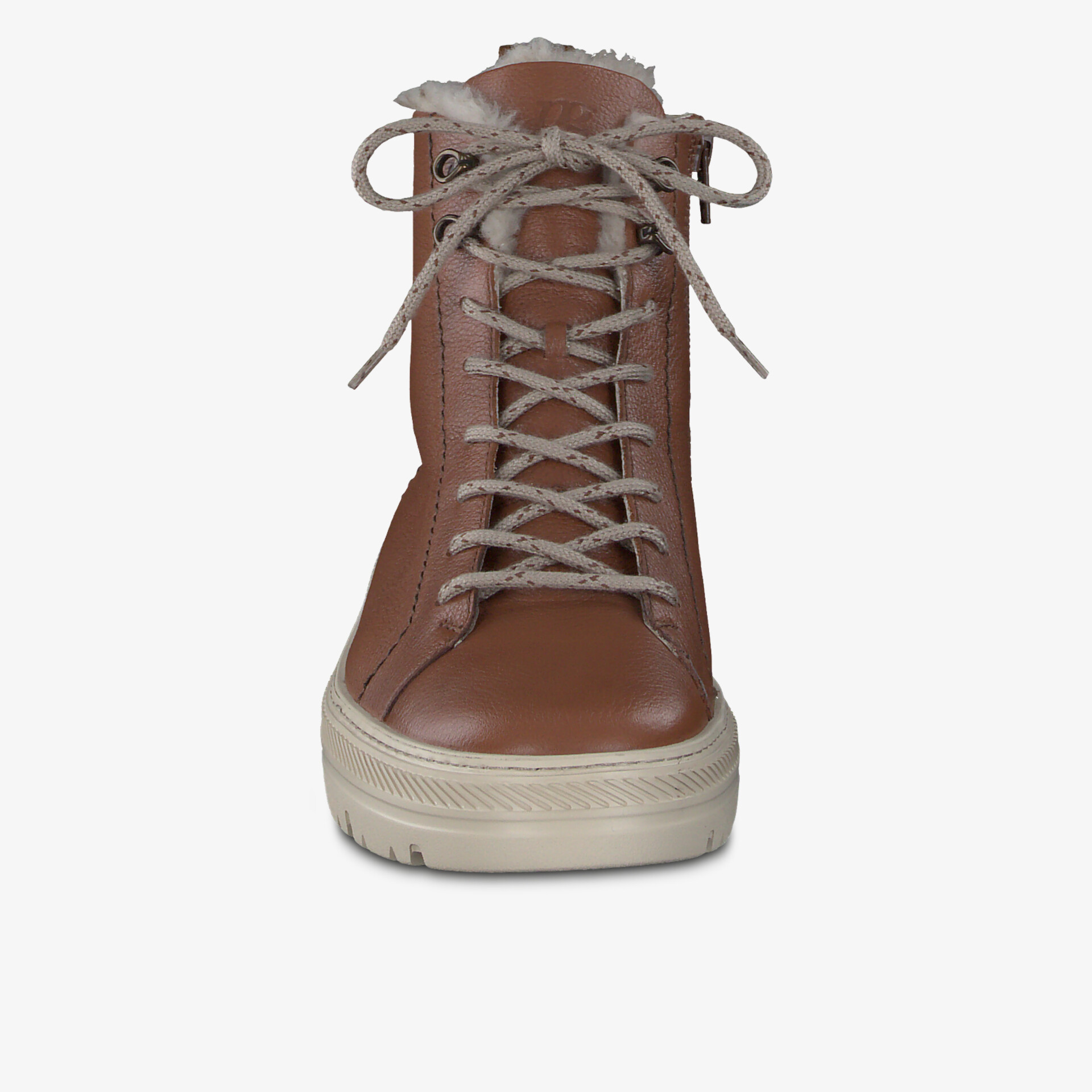 paul green Damen Schnürstiefeletten braun