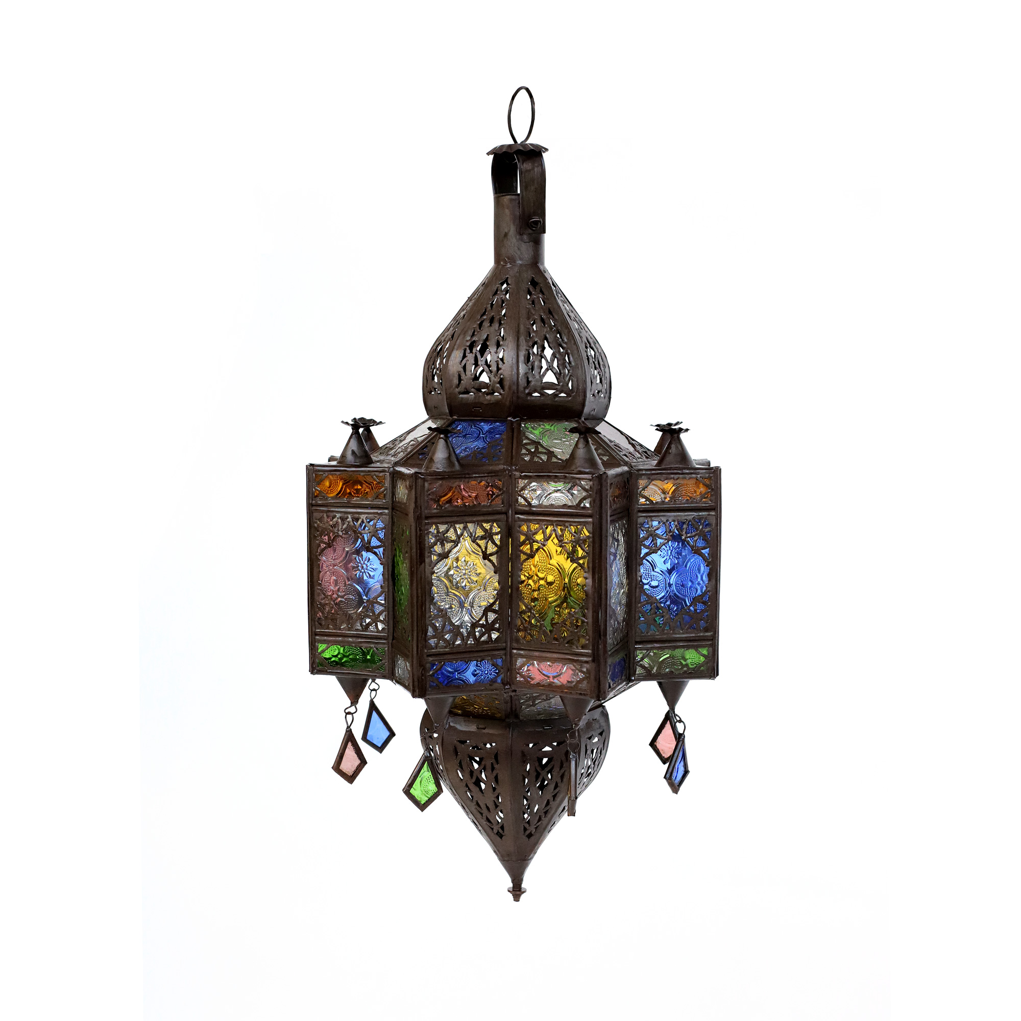Laterne 'Fererra', multicolor, Ø 24 cm, H 41 cm von fischer's lagerhaus
