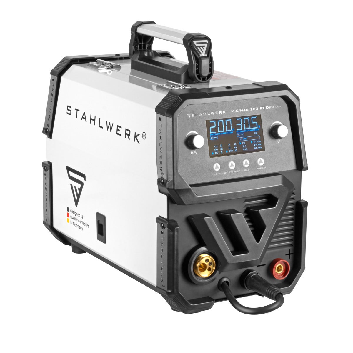 STAHLWERK MIG/MAG 200 ST Digitaal IGBT-lasapparaat met 200 A