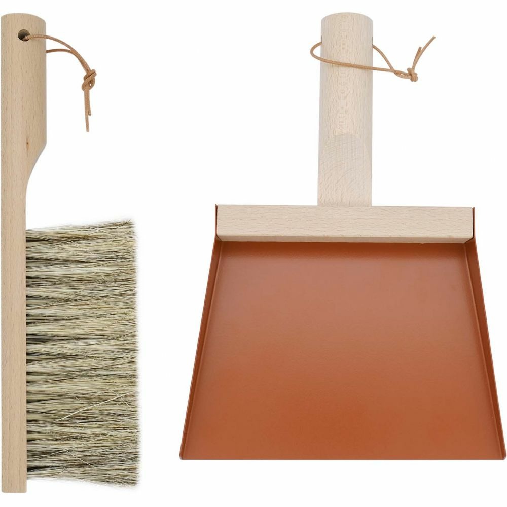Coffret pelle et balayette clynk nature