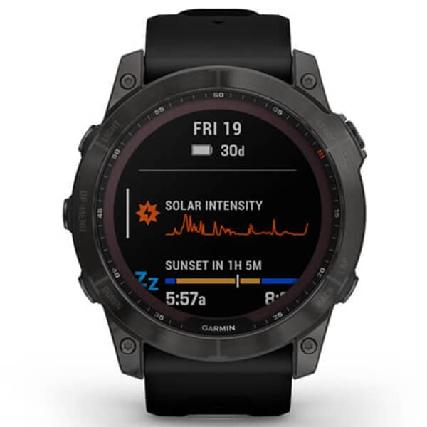 Montre cardio GPS GARMIN FENIX 7X SAPPHIRE SOLAR CARBON
