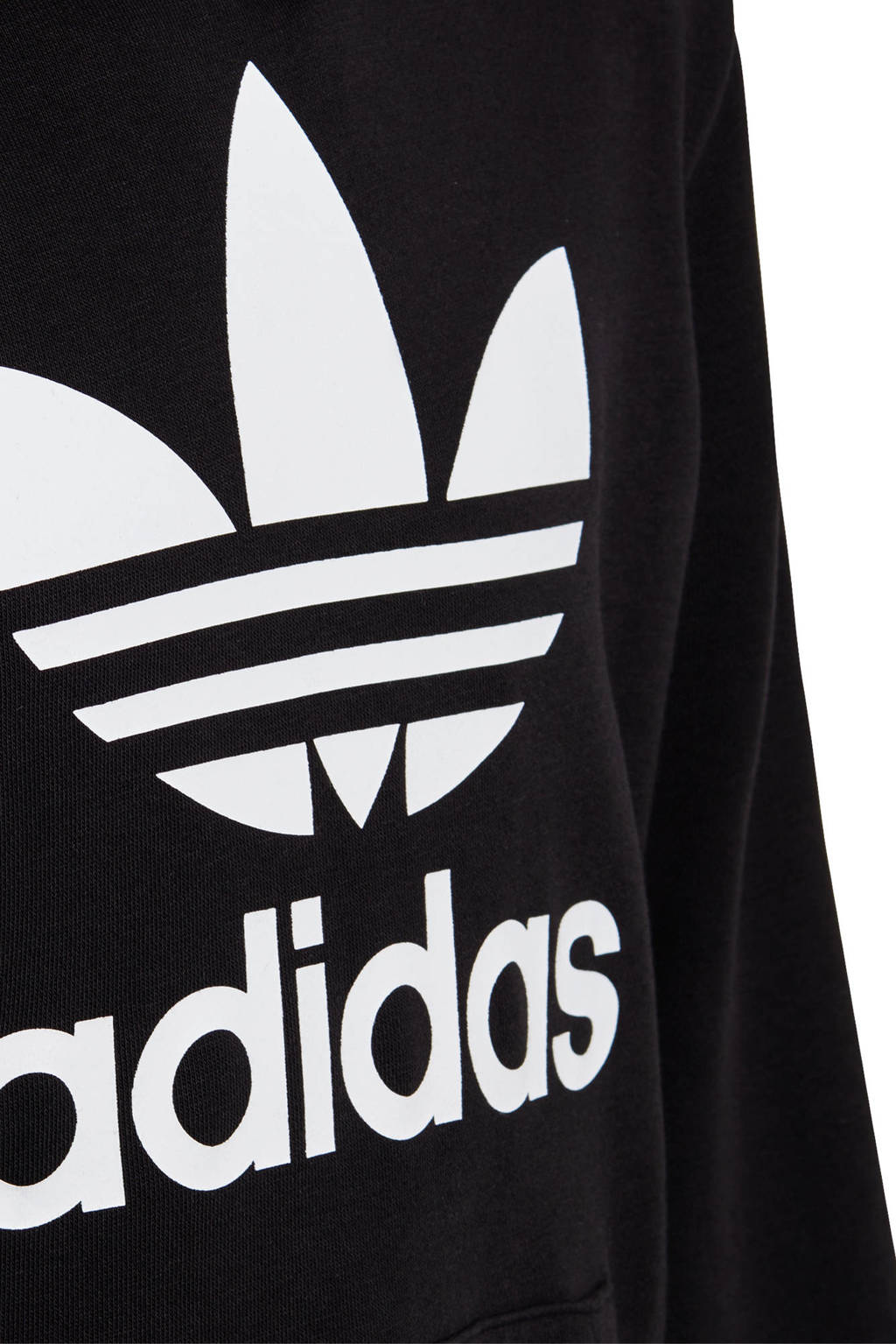 adidas hoodie Trefoil zwart/wit