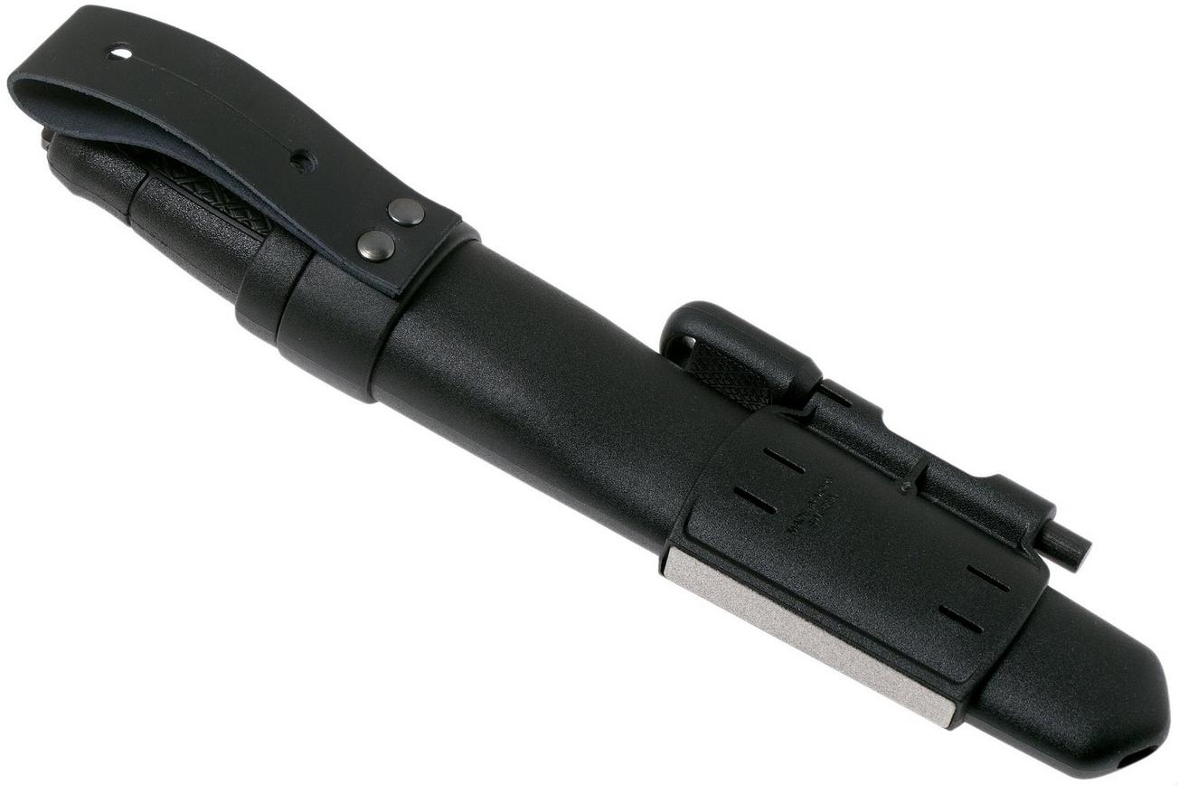 Mora Garberg Black Carbon bushcraftmes 13915 Polymeer schede met survival kit