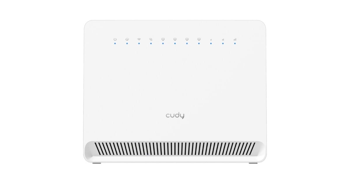 CudyAC1200 Wi-Fi 4G LTE-Cat6 Gigabit Router LT700V mesh router  (Wit, Cudy Mesh, Cudy App, Nano simslot)