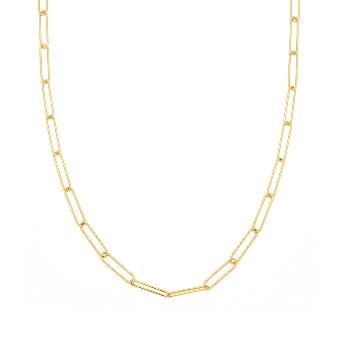Sautoir maille XXL dorée à l'or fin 24K MAXI PURE