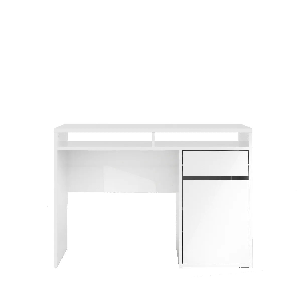 Alter Bureau linéaire Blanc Brillant - 110 cm