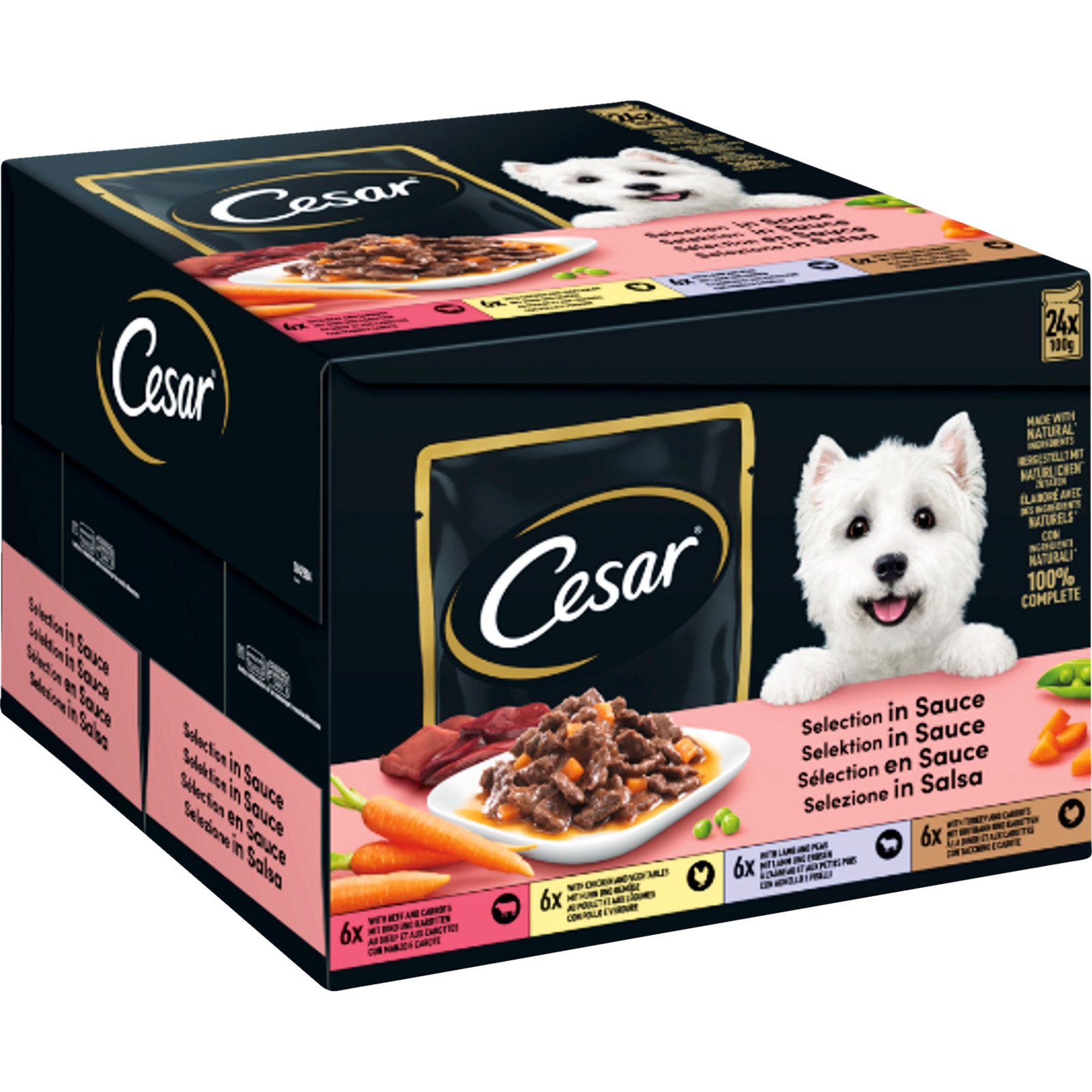Cesar Selektion Sauce Fleisch 24 x 100 g