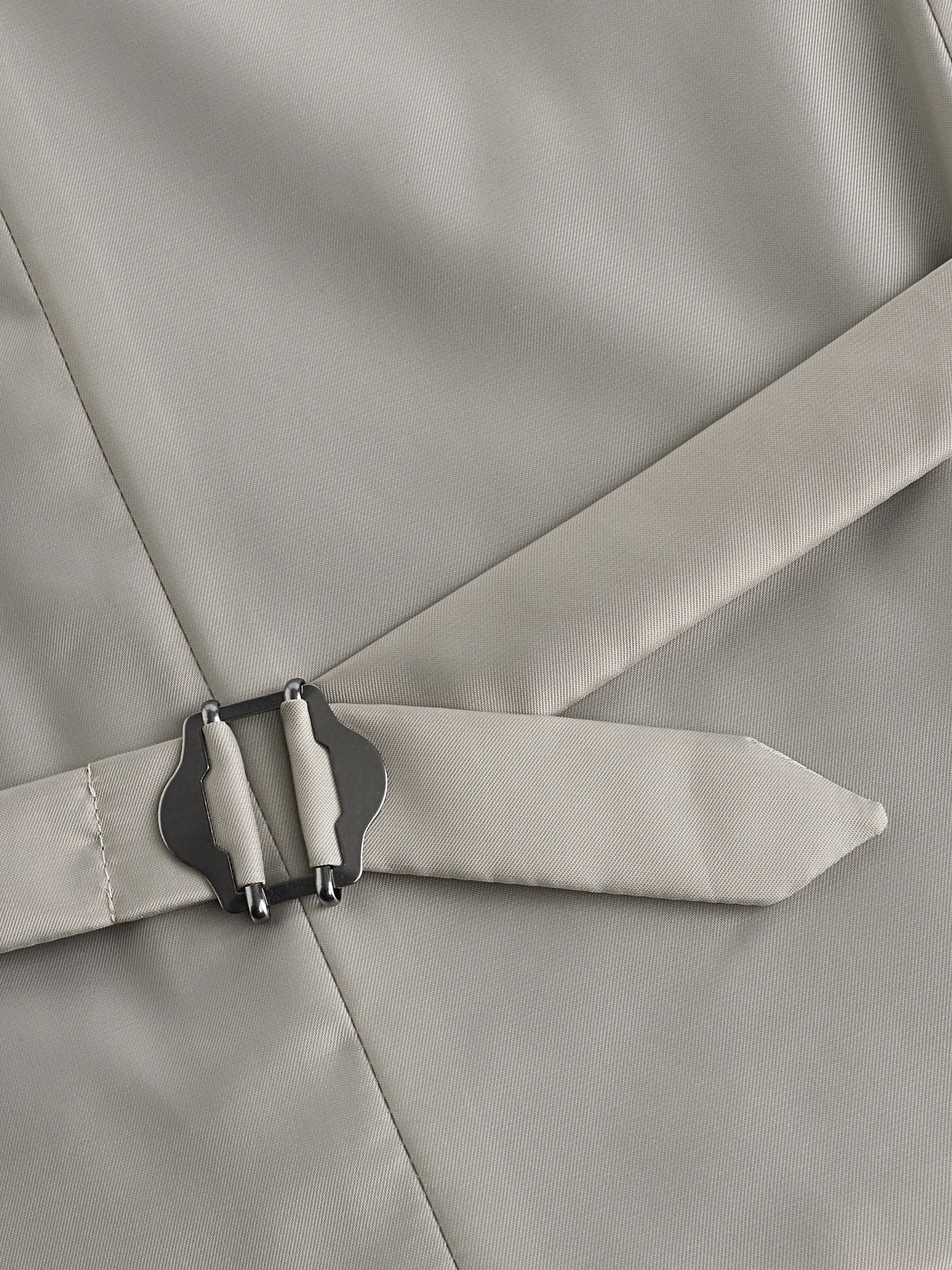 Neutraal - Slim Fit Check Suit Waistcoat