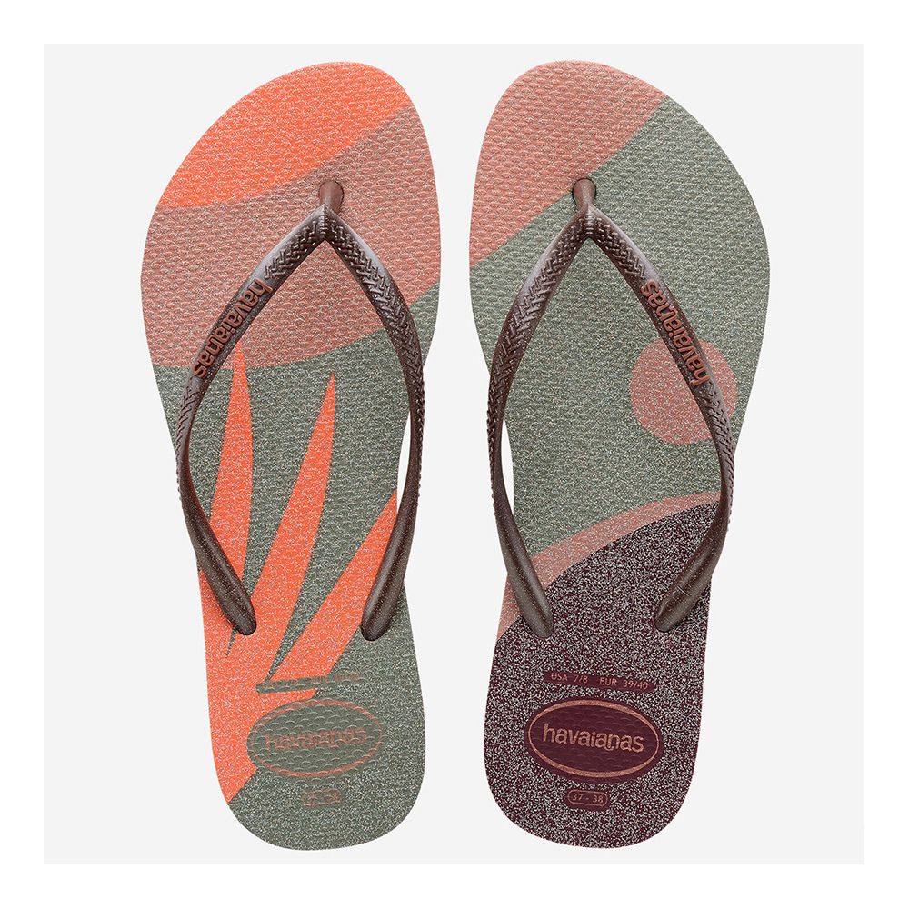 Havaianas SLIM PALETTE GLOW - Tongs Femme crocus rose