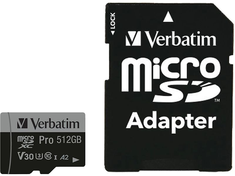 Seagate microSDXC-Karte Pro U3 512 GB 512 GB microSDXC Speicherkarte mit UHS-I, Klasse 10 und A2 App-Performance