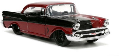 Jada Toys DC Comics Bil med Figur Harley Quinn & 1957 Chevy Bel Air 1:32