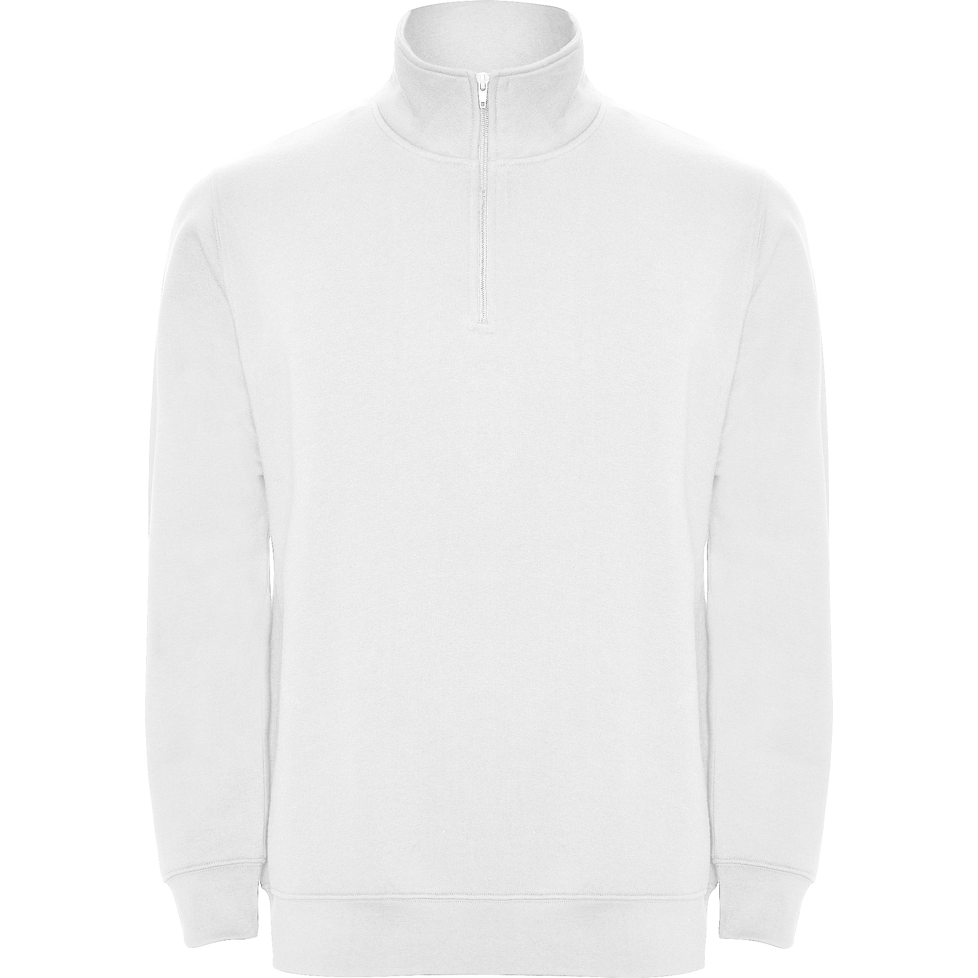 Roly SU1109 - ANETO Sweat avec demi zip ton sur ton et col montant