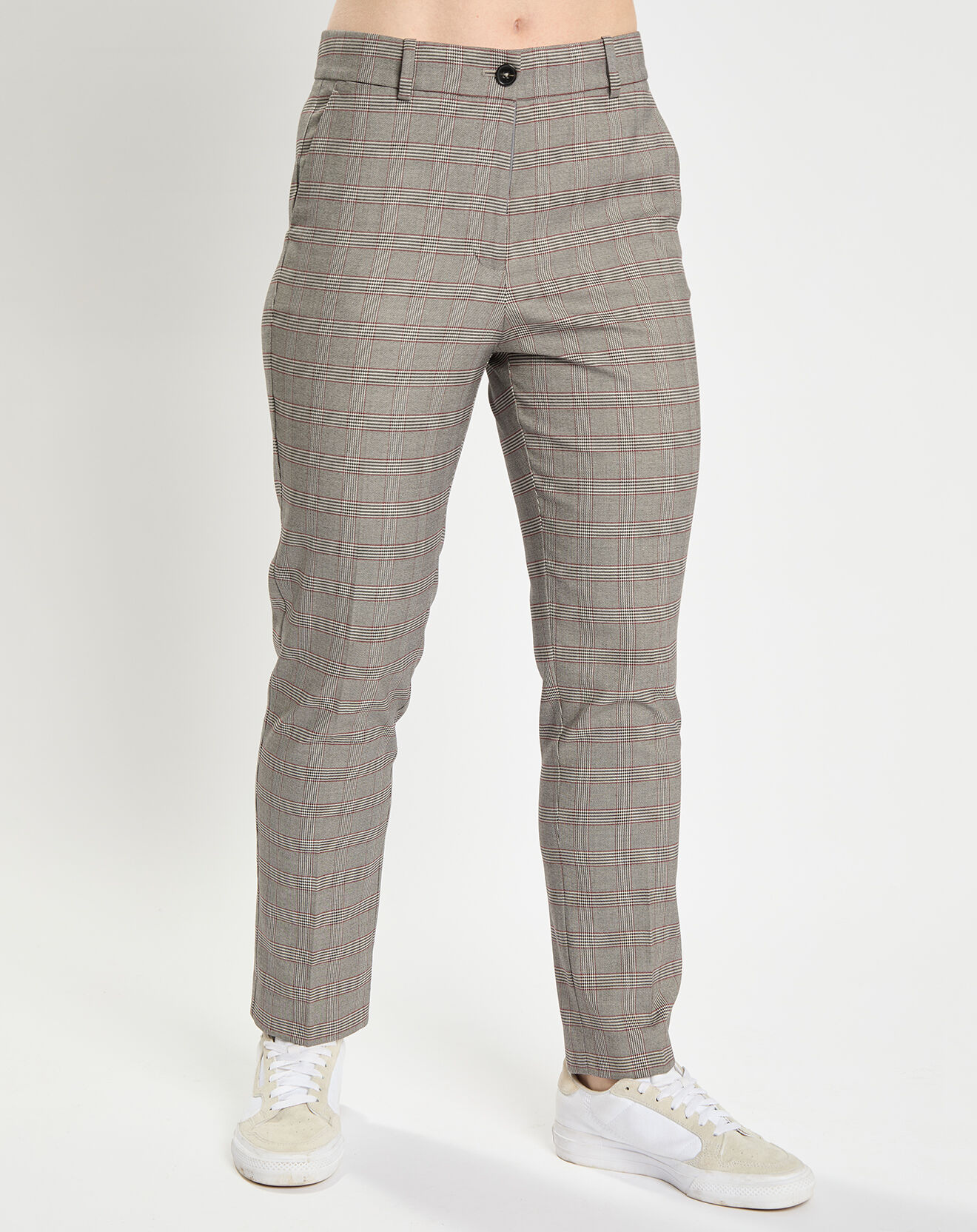 Tommy Hilfiger Pantalon de tailleur Check à carreaux gris