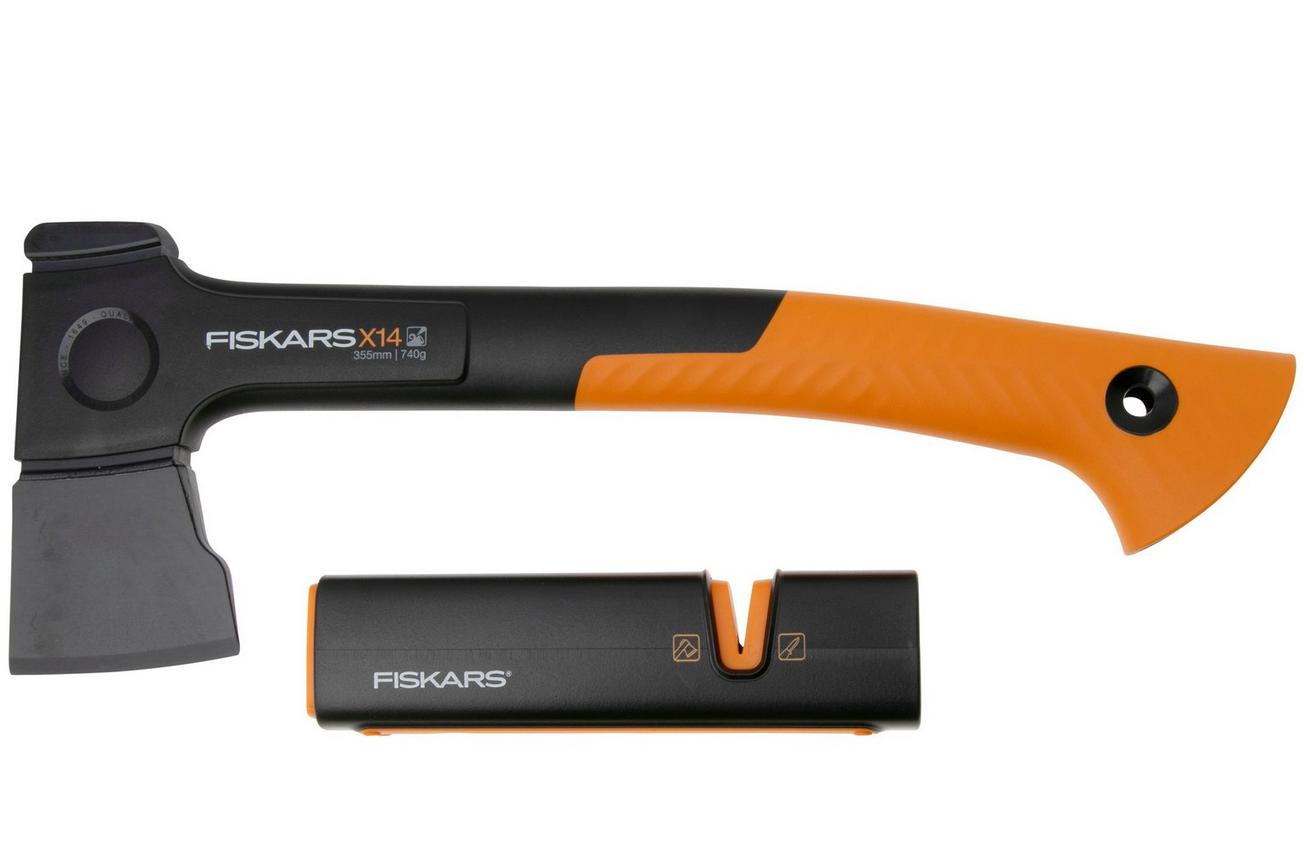 Fiskars X14 Universal Axe Set F1075432 handbijl   bijlslijper