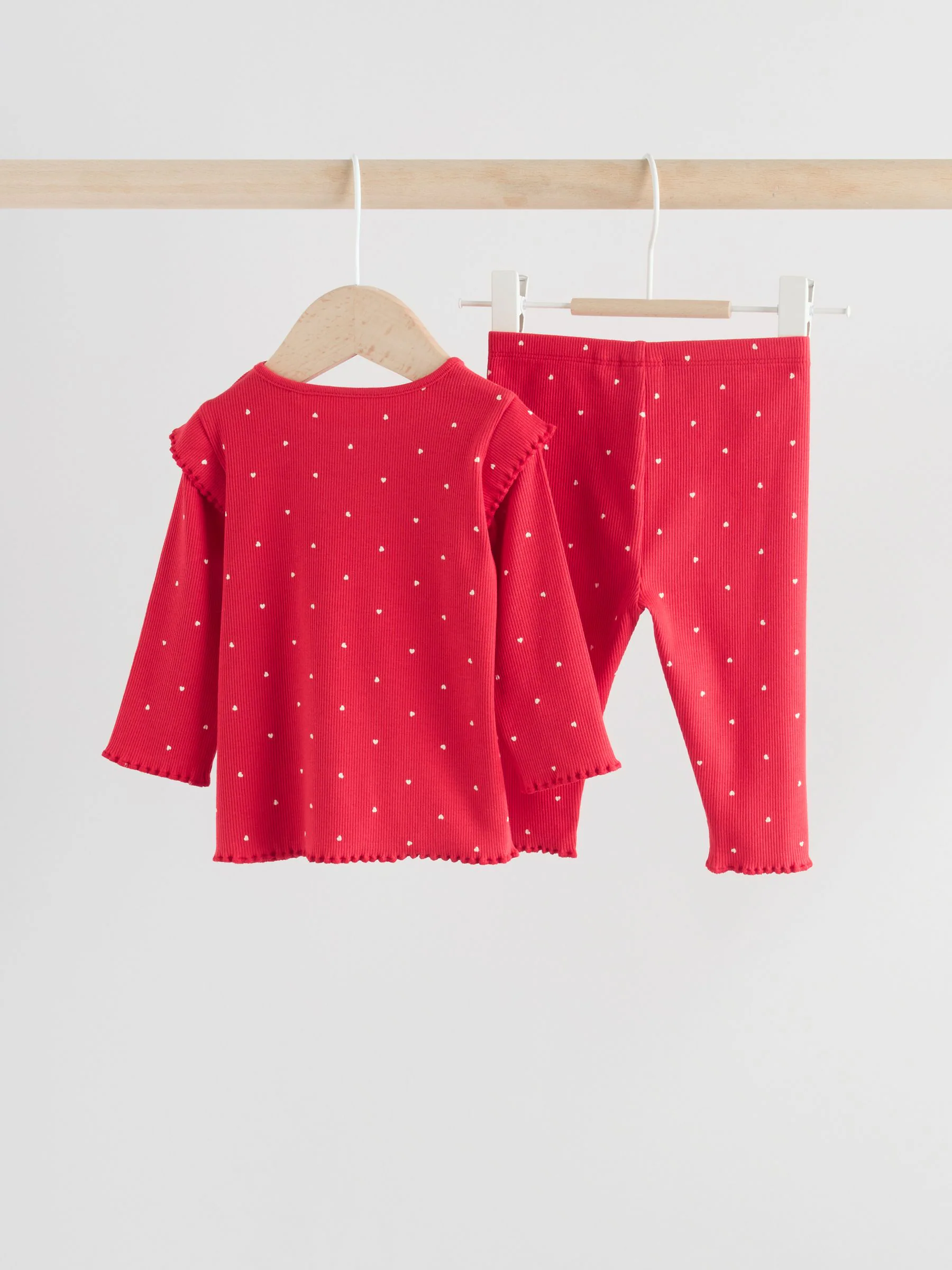 Rood - Top en Leggings 2 -delige Baby Set (0mnd-2jr)