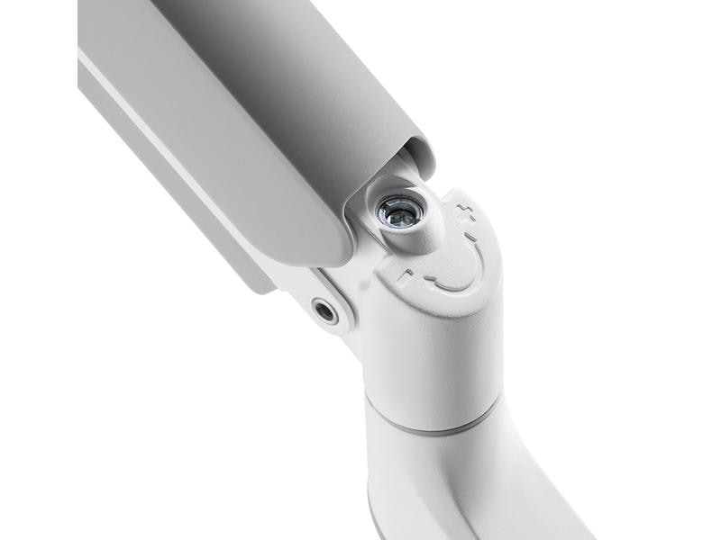 NEOMOUNTS Tischhalterung DS75-450WH2 bis 8 kg – Weiss Vollbewegliche Monitorhalterung für zwei Flachbildschirme bis zu 32