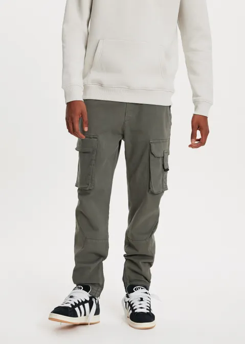 Cargobroek tapered tech groen (GRN.PI)