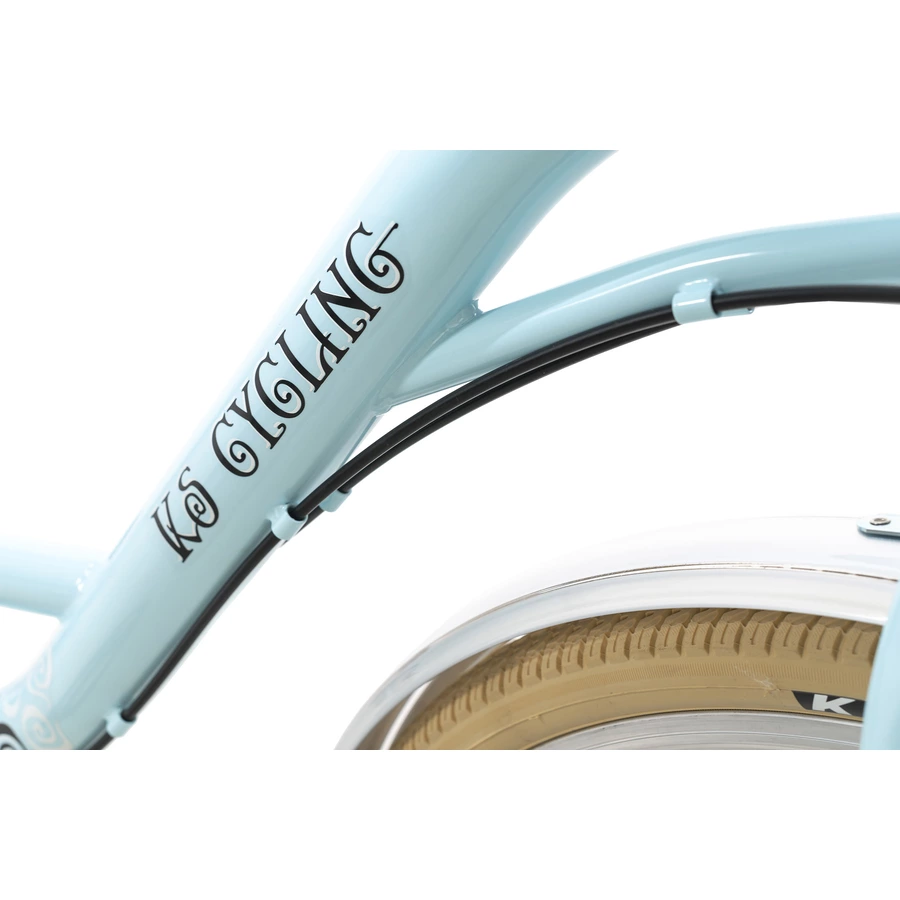 KS Cycling Damenfahrrad Casino 28 Zoll mit Korb Blau