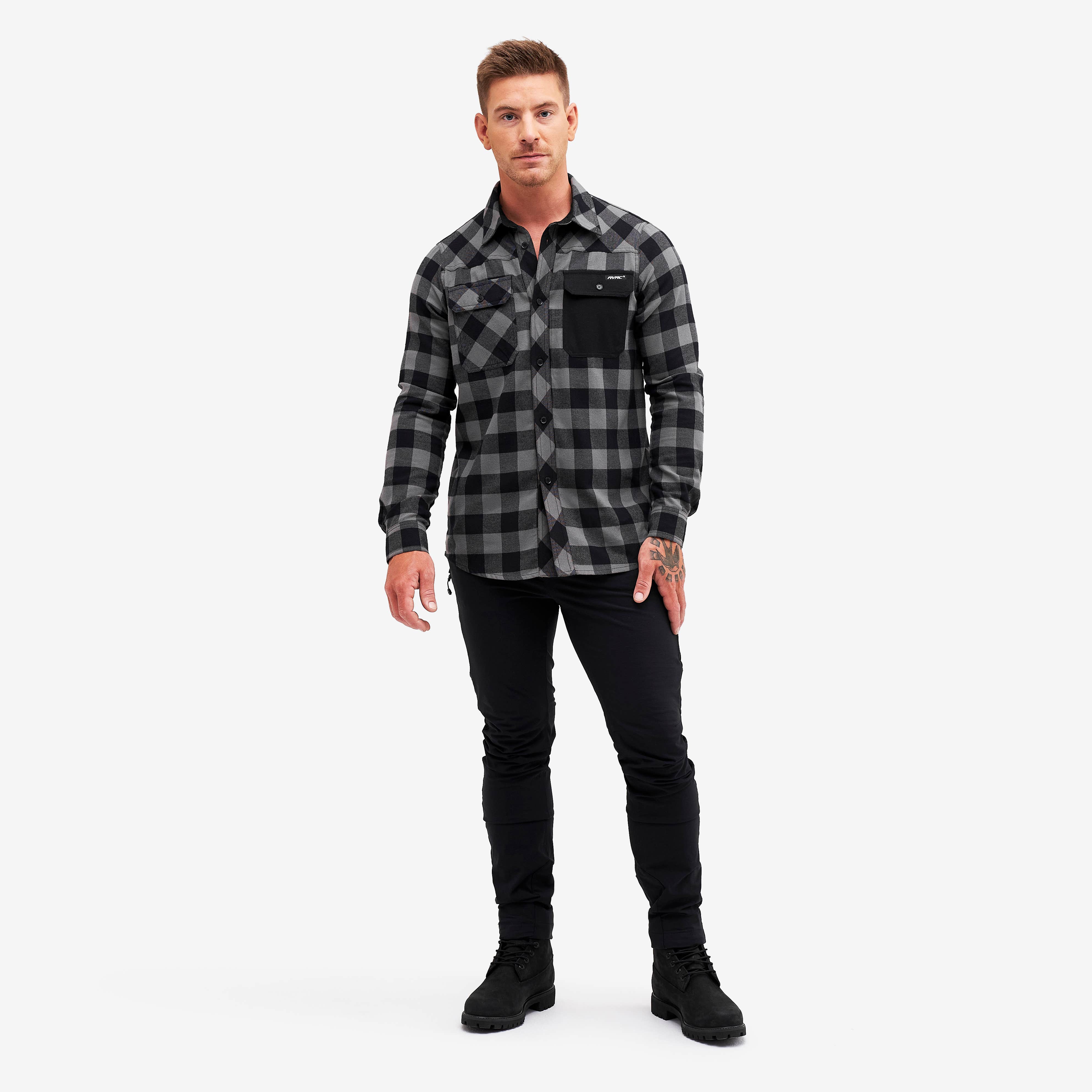 Campfire Shirt Herre Black/Anthracite