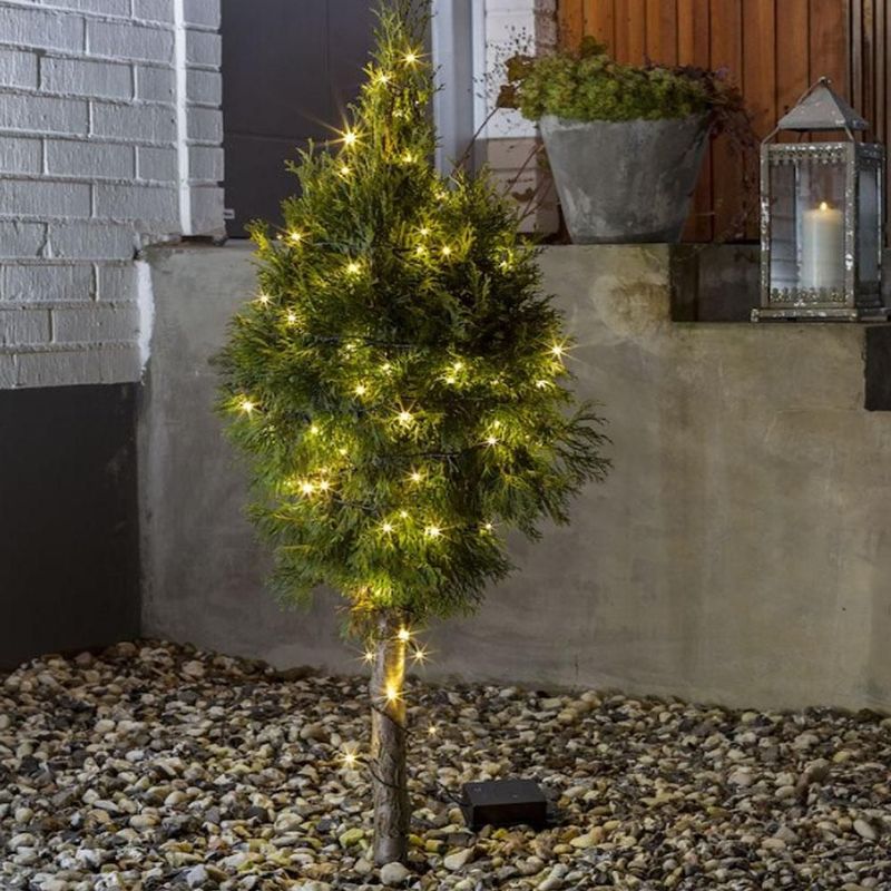 Kerstverlichting - Lichtsnoer - Zwart - Kunststof - 80 LED Lampjes - 8,4 Meter