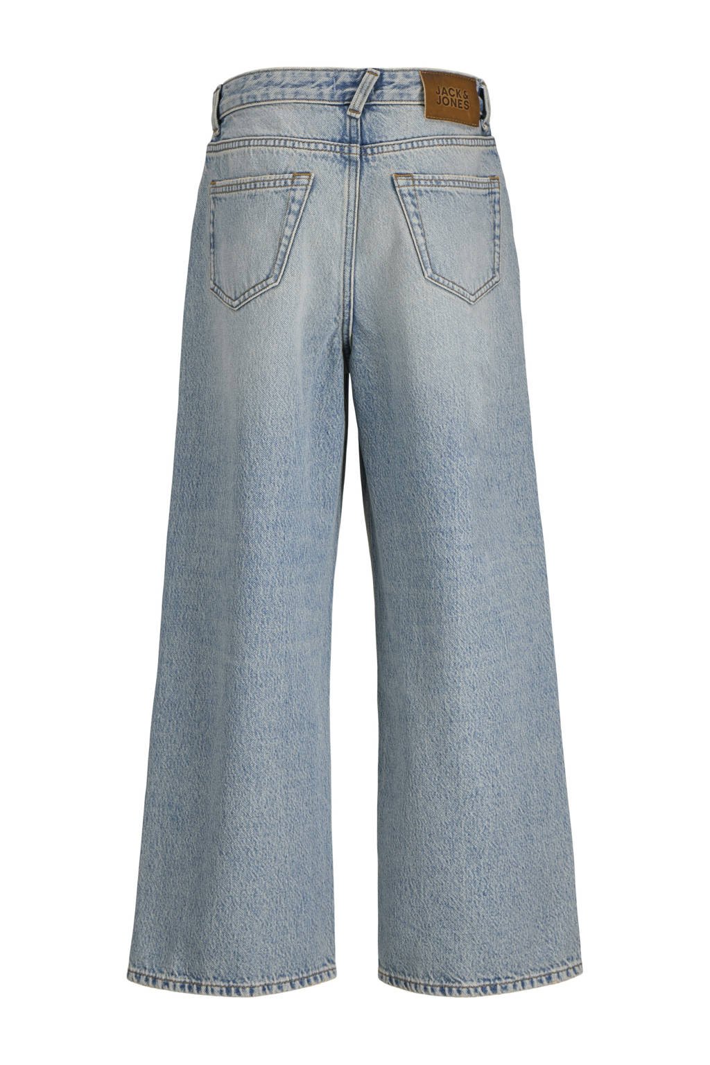 JACK & JONES JUNIOR high waist wide leg jeans light blue denim