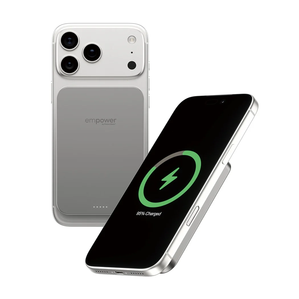 empower (20W) 5000mAh Powerbank USB C Ladegerät MagSafe Qi2 Wireless Charger PD (EM82419) - Titanium