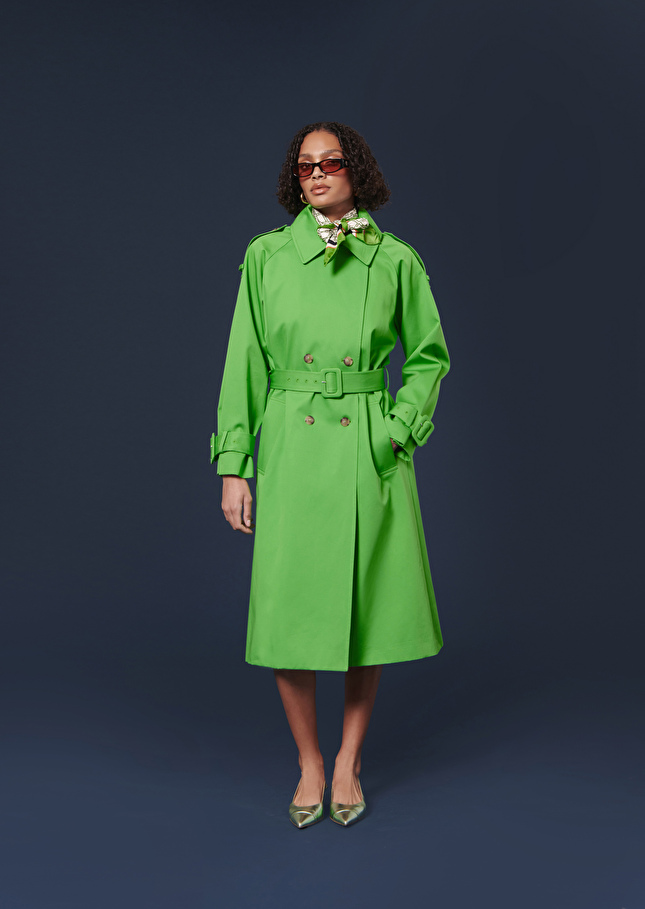 Trench-coat Ivanvert en gabardine de coton