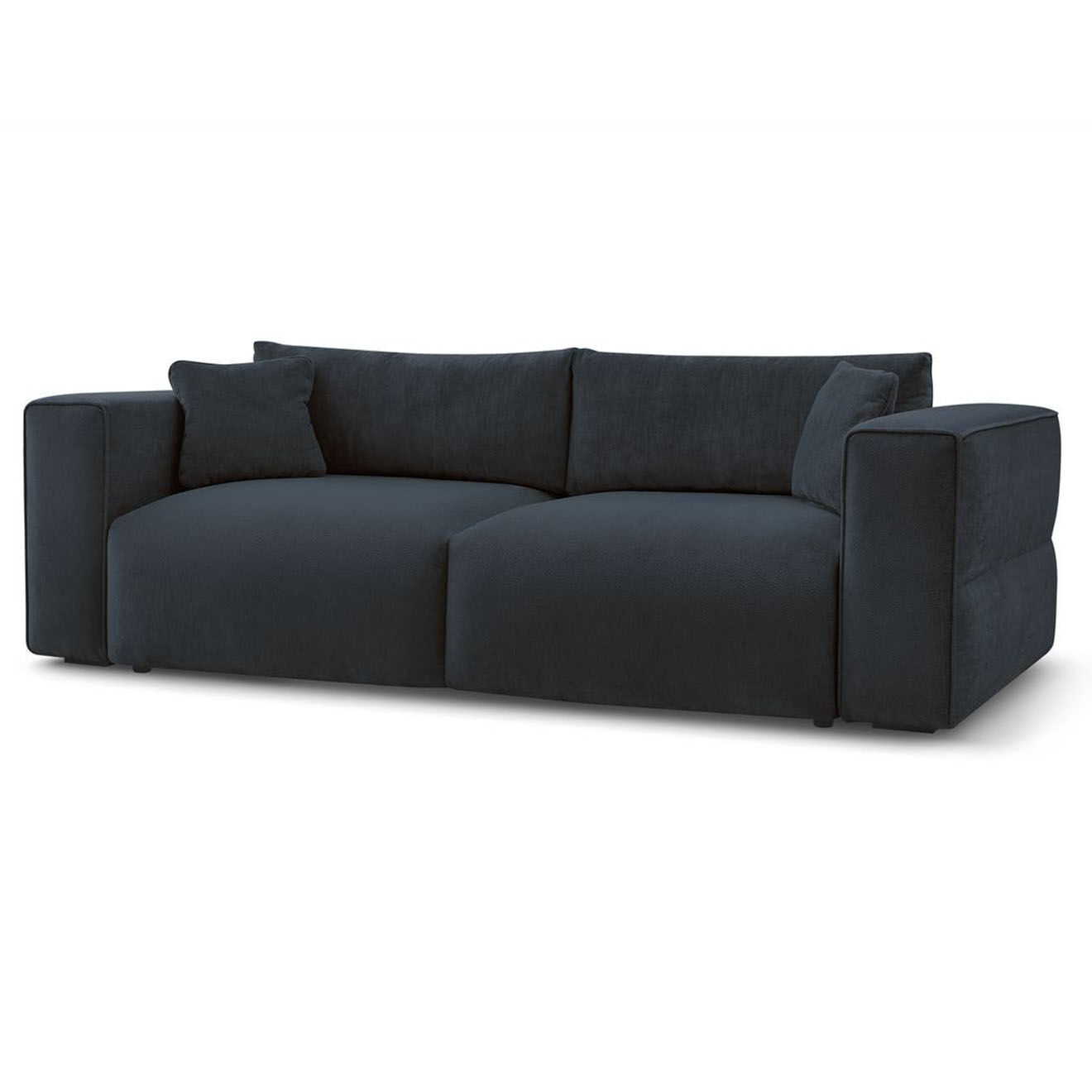 Bobochic Canapé convertible coffre ezechiel bleu foncé - 265x109x82 cm